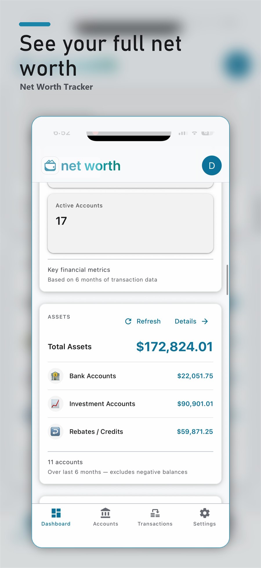 NWT dashboard screenshot